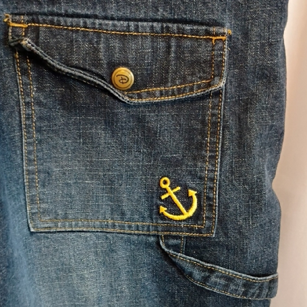 Disney Dark Blue Jean Shorts with Winnie the Pooh Patch - Picture 6 of 6